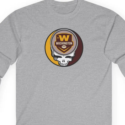 Grateful Dead - The Gridiron Collection: Washington Commanders Grateful Dead Long Sleeve Tee - NFL - StealieShop